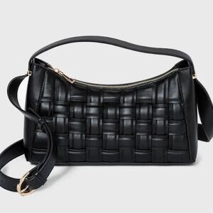 Adjustable Woven Shoulder Bag
